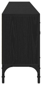 Armário para TV vidaXL com Gaveta Preto Carvalho 200x25x44 cm Madeira