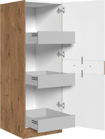 Armário modular com gaveta e portas Wood Dark 120