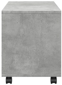Móvel c/ rodas 72x33x42,5 cm derivados madeira cinzento cimento
