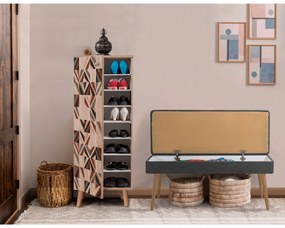 Conjunto de Mobiliário de Entrada Vegas – Sonomo/Antracite – Móvel de