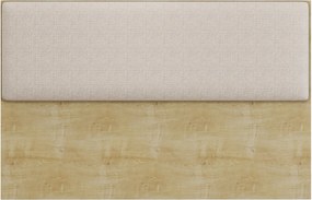 Cabeceira de Cama LUX – 160x5x90 cm – MDP Cor Natura e Tecido Linho Be