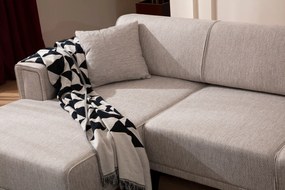Sofá-Cama de Canto Horizon – Castanho Claro – 140x250 cm