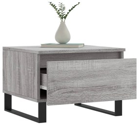 Mesas de centro 2 pcs 50x46x35cm deriv. madeira cinzento sonoma