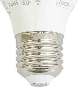 Conjunto de 5 lâmpadas LED E27 inteligentes reguláveis P45 Opal 4,9W 470 lm 2200-4000K