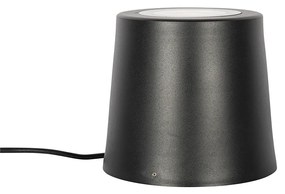 Projetores de jardim moderno preto redondo IP65 AR111 - Lennard