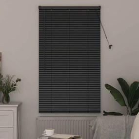 Persiana de Janela com cortinas Outros Manual Preto 80 x 130 cm Alumín