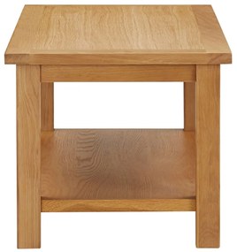 Mesa de centro 90x45x40 cm madeira de carvalho maciça