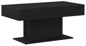 Mesa de Café vidaXL Preta em Carvalho 96x50x45 cm Madeira Revestida