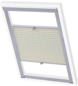 vidaXL Persianas plissadas nata S06/606