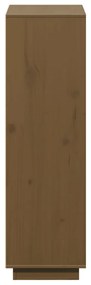 Aparador alto 110,5x35x117 cm pinho maciço castanho mel