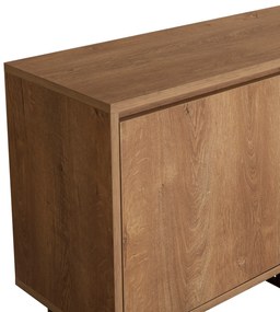 Conjunto de Mobiliário de Sala Laxus – Nogueira/Preto – 90x39x40 cm