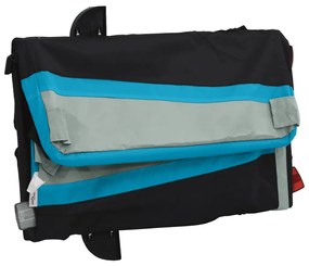 Reboque de carga para bicicleta 30 kg ferro preto e azul