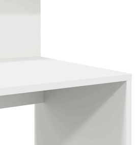 Mesa com Armazenamento Branca 90x48x101.5 cm Madeira Engenheirada