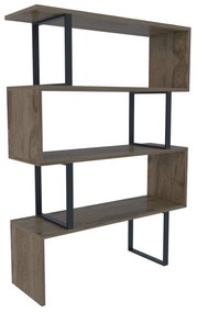 Estante Adriana – Carvalho/Preto – 91,5x124,5x29,5 cm