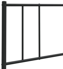 Cabeceira de cama 160 cm metal preto