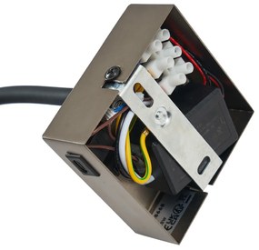 Candeeiro de parede moderno cor de chumbo com porta USB-C - Gosna