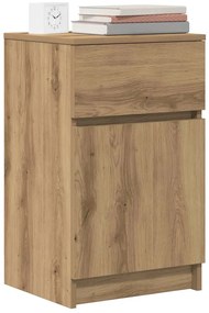 Mesas de cabeceira 2pcs derivados de madeira carvalho artisiano