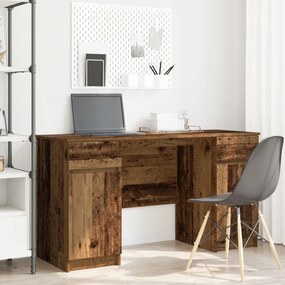 mesa vidaXL madeira antiga 140x49x76 cm madeira engenheirada