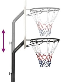 Tabela de basquetebol 282-352 cm polietileno branco