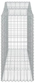 Cestos gabião arqueados 9pcs 200x50x120/140cm ferro galvanizado