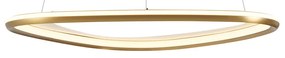LED Candeeiro suspenso de design dourado com regulação de intensidade de 3 níveis - Organico Design
