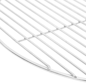 Grelha para churrasco redonda Ø47 cm aço inoxidável 304