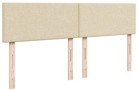 Cama com molas/colchão 180x200 cm tecido cor creme