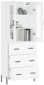 Armário alto 69,5x34x180 cm derivados de madeira branco