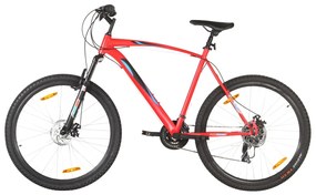 Bicicleta de montanha 21 velocidades roda 29" 53 cm vermelho
