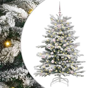 vidaXL Árvore de Natal Articulada Artificial Branco 150 cm PE e PVC