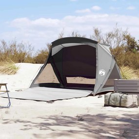 Tenda de praia 2 Pessoas impermeável cinzento