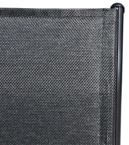 Conjunto de jantar para jardim 5 pcs 80x71 cm aço preto