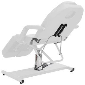 Cadeira de esteticista couro artificial 180x62x78 cm branco