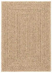 Tapete ZIZUR bege 120x170 cm aspeto de juta interior e exterior