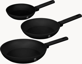 Conjunto de frigideiras Matte Black, conjunto de 3