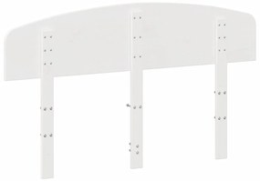 Cabeceira 135 cm madeira de pinho maciça branco