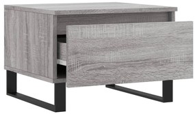 Mesas de centro 2 pcs 50x46x35cm deriv. madeira cinzento sonoma