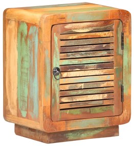 Mesa de cabeceira 40x30x50 cm madeira recuperada maciça