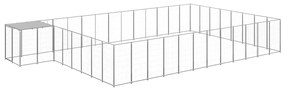 Canil 30,25 m² aço prateado