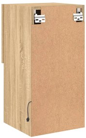 Móvel de TV com luzes LED 30,5x30x60 cm carvalho sonoma