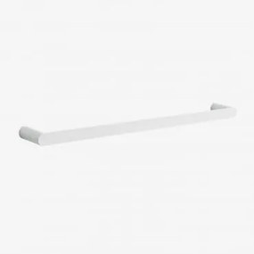 Toalheiro De Parede Com Barra (↔︎60 Cm) Para Banheiro Em Aço Inox Alameda Branco - Sklum